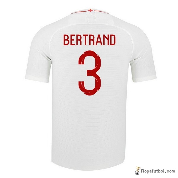 Camiseta Inglaterra Replica Primera Ropa Bertrand 2018 Blanco